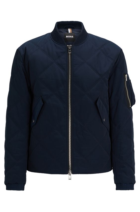 BOSS CARAMO QUILTED BOMBERJAKKE