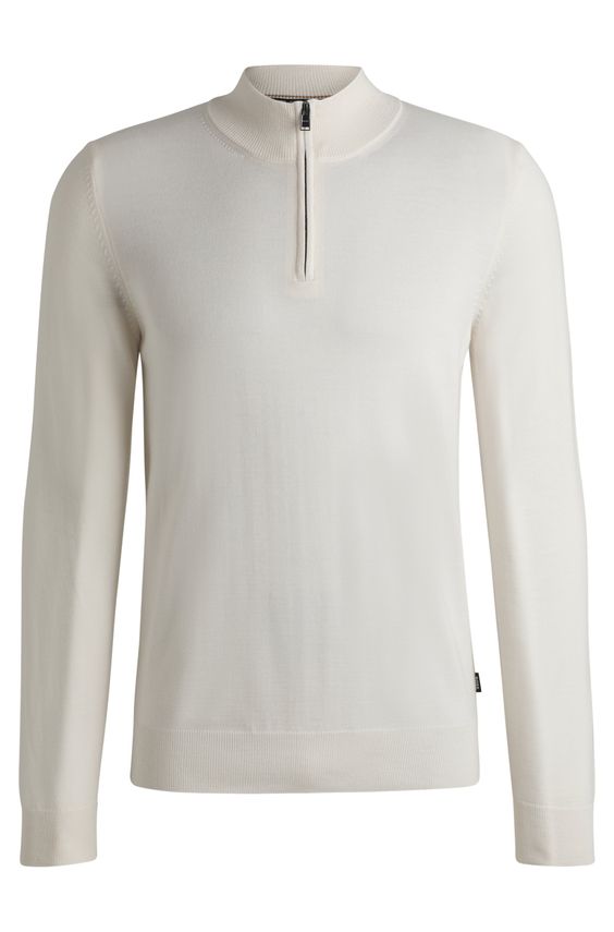 BOSS EBENJI HALF-ZIP SWEATER