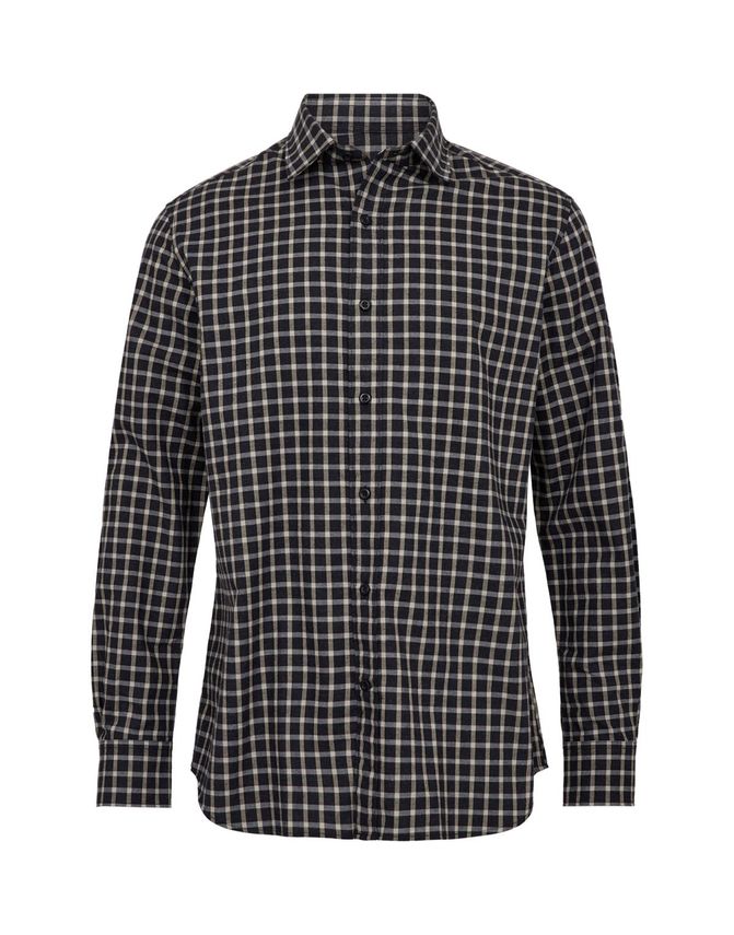 GINO MARCELLO MODERN FIT TERNET SKJORTE – NAVY