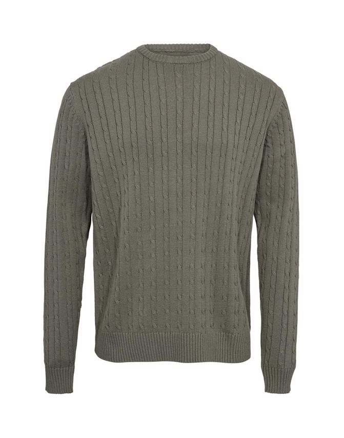 BLACK BLUE CABLE STRIK – O-NECK REGULAR FIT