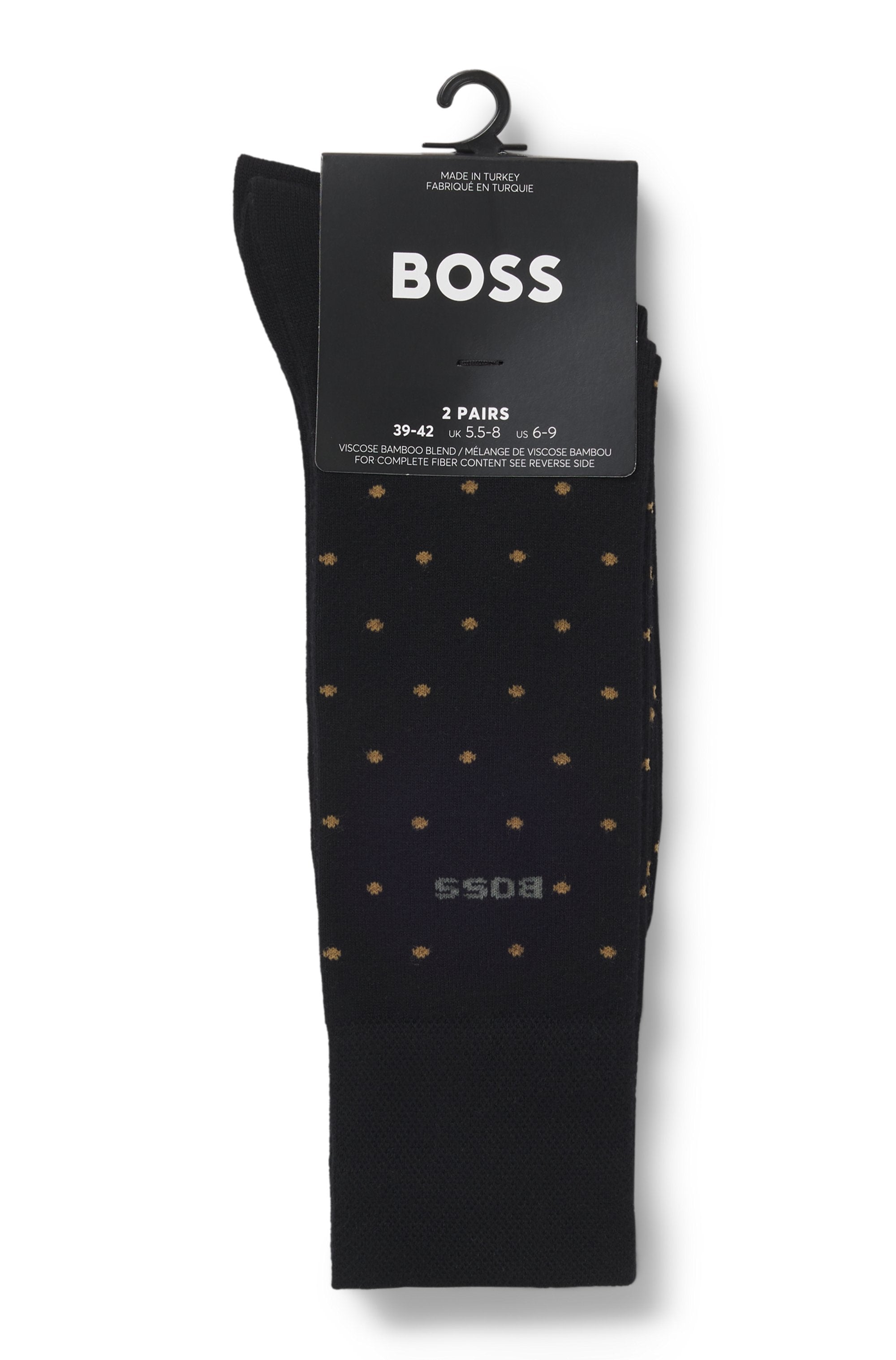 BOSS 2-PAK BAMBUSSTRØMPER – MINI DOT