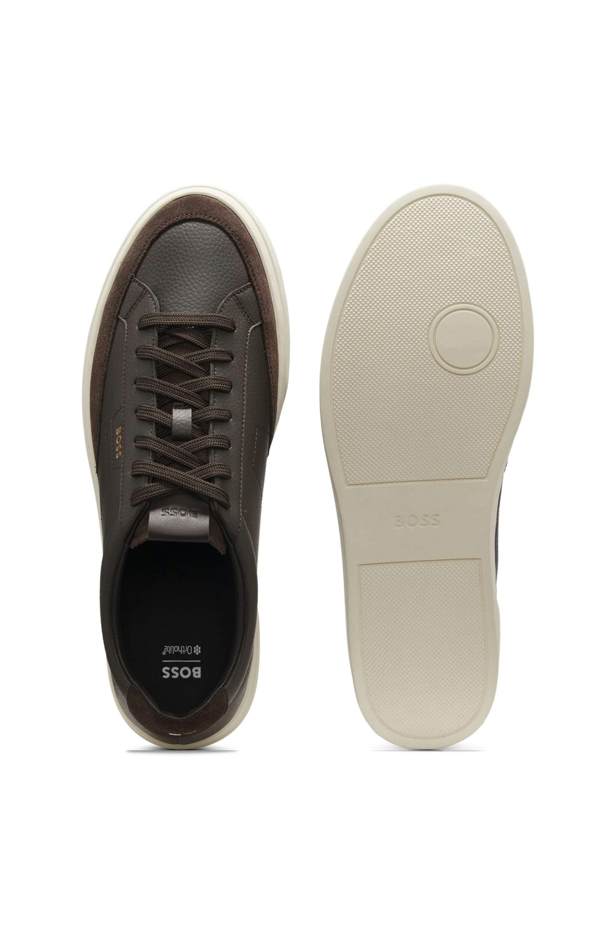 BOSS KIERAN SNEAKERS – DARK BROWN