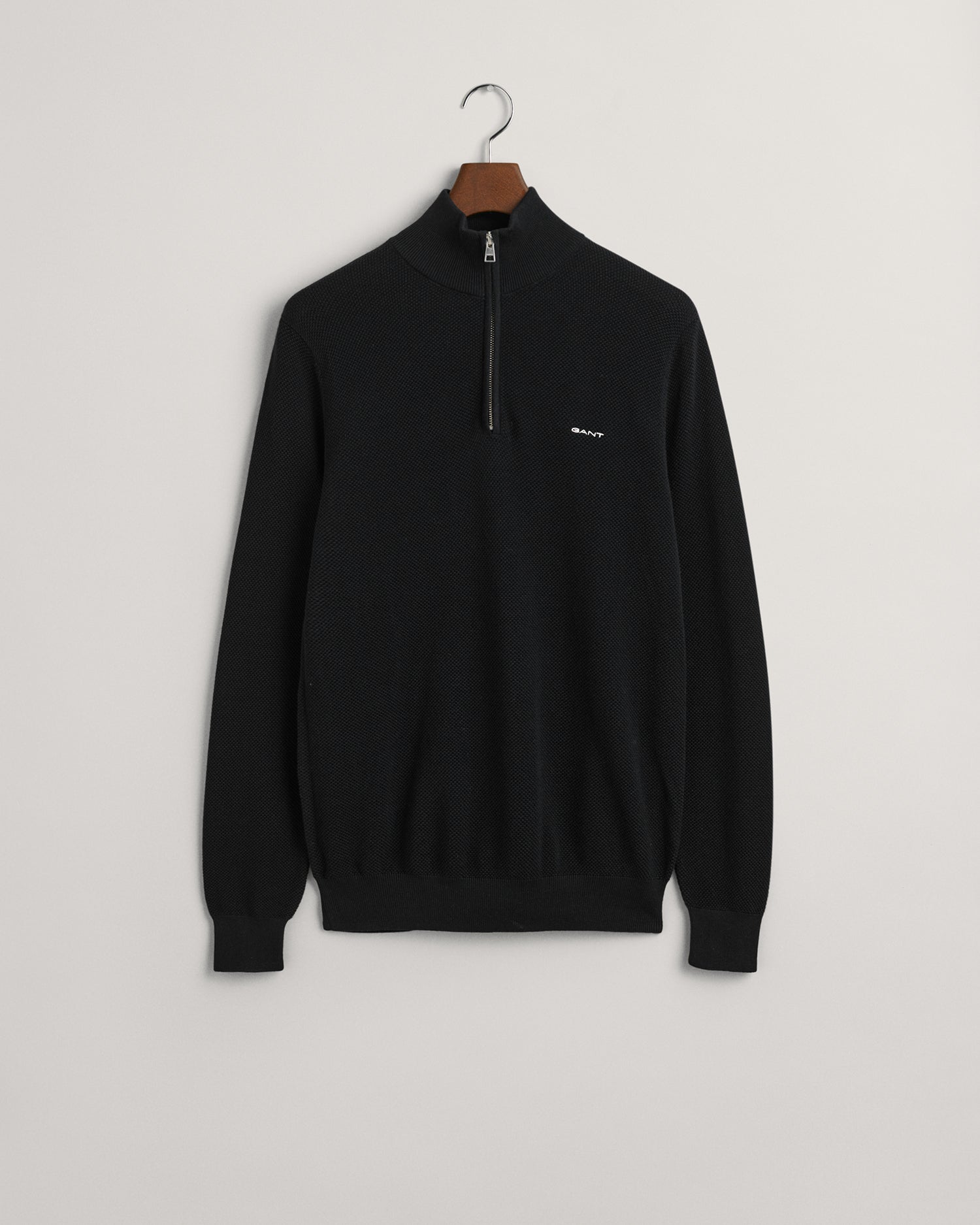 GANT PIQUE HALF ZIP STRIKTRØJE