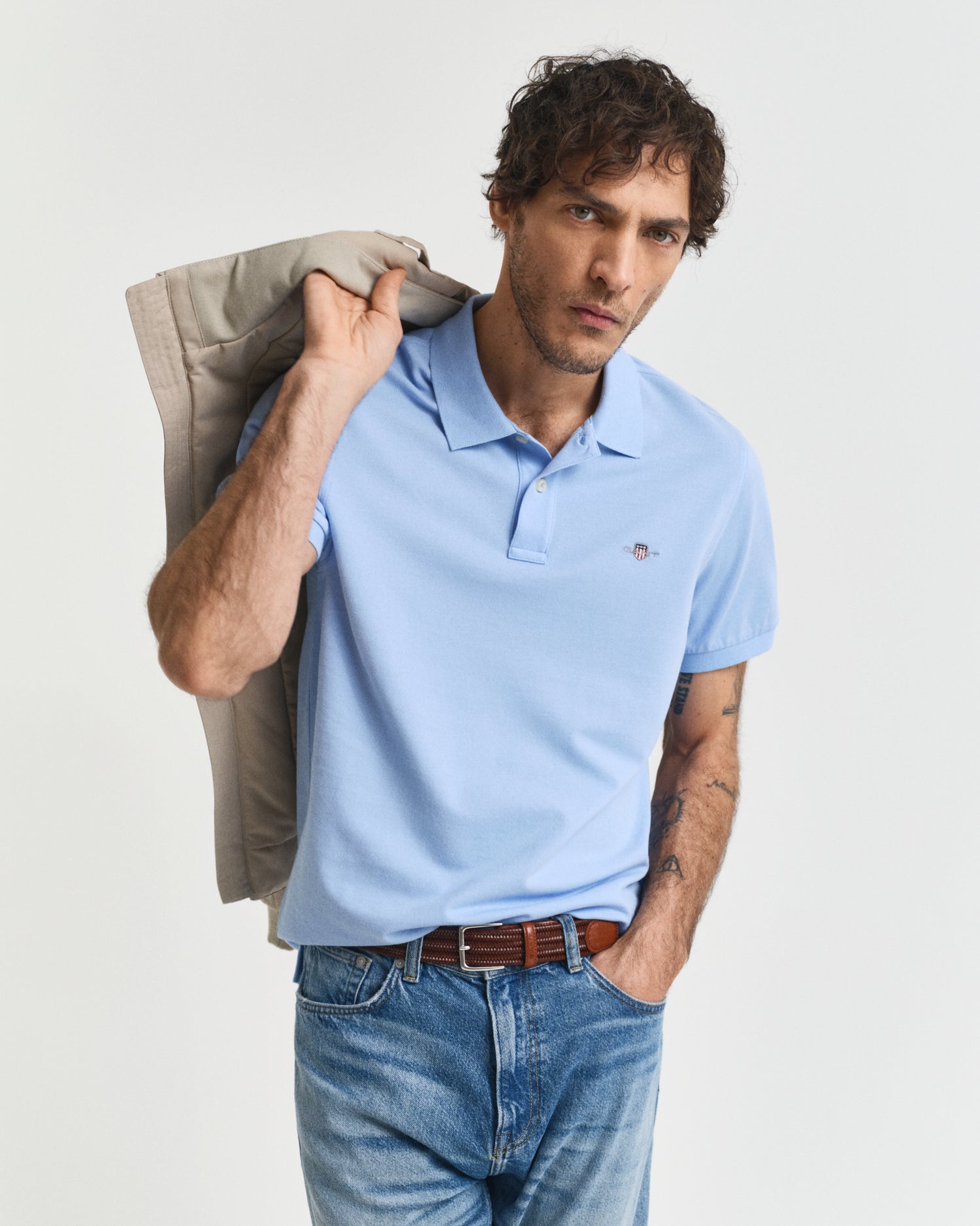 GANT REG SHIELD KORTÆRMET PIQUE POLO