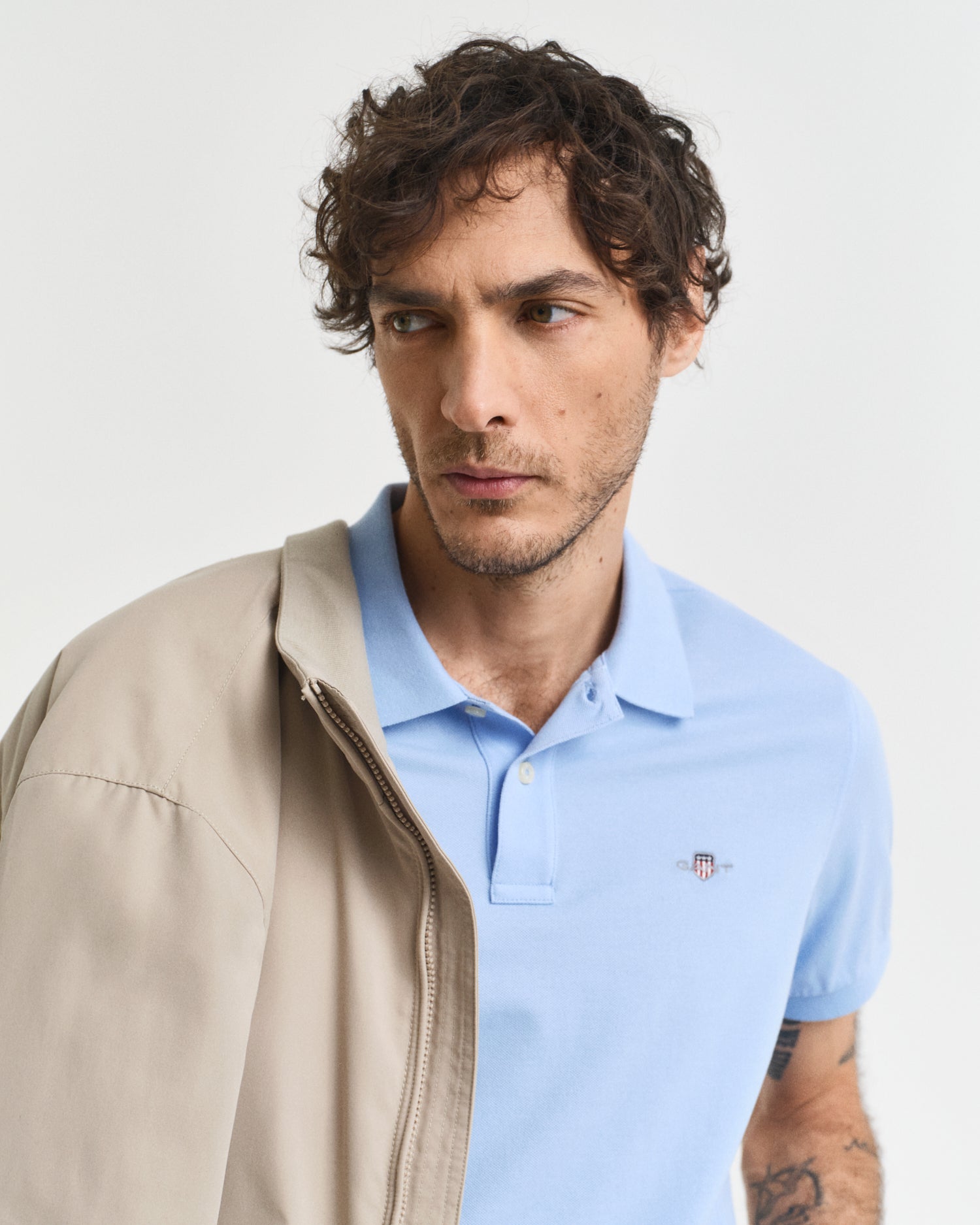 GANT REG SHIELD KORTÆRMET PIQUE POLO