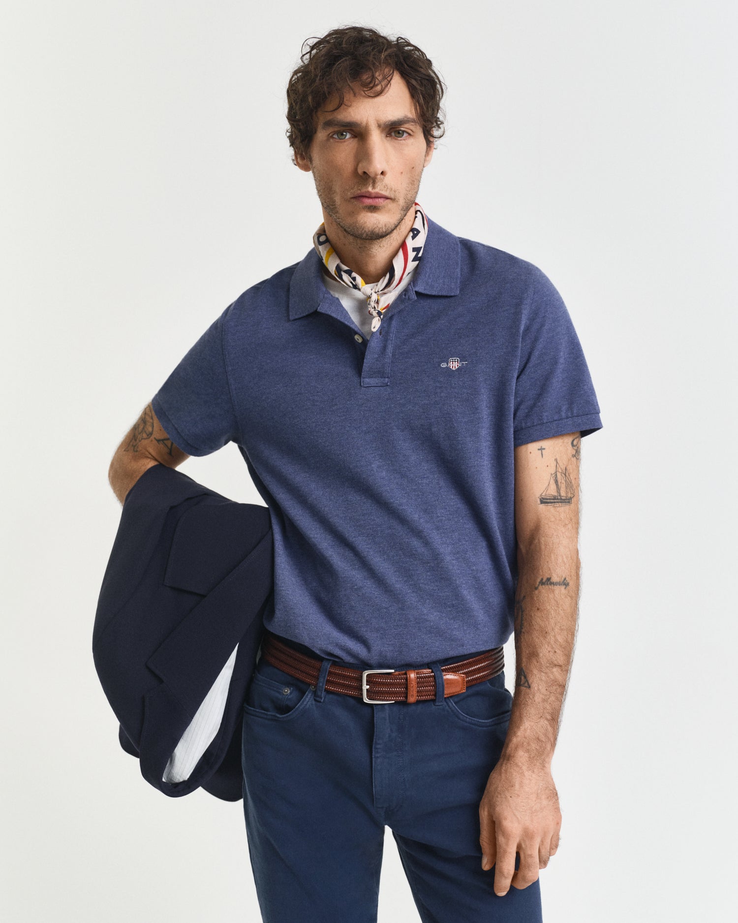 GANT REG SHIELD KORTÆRMET PIQUE POLO