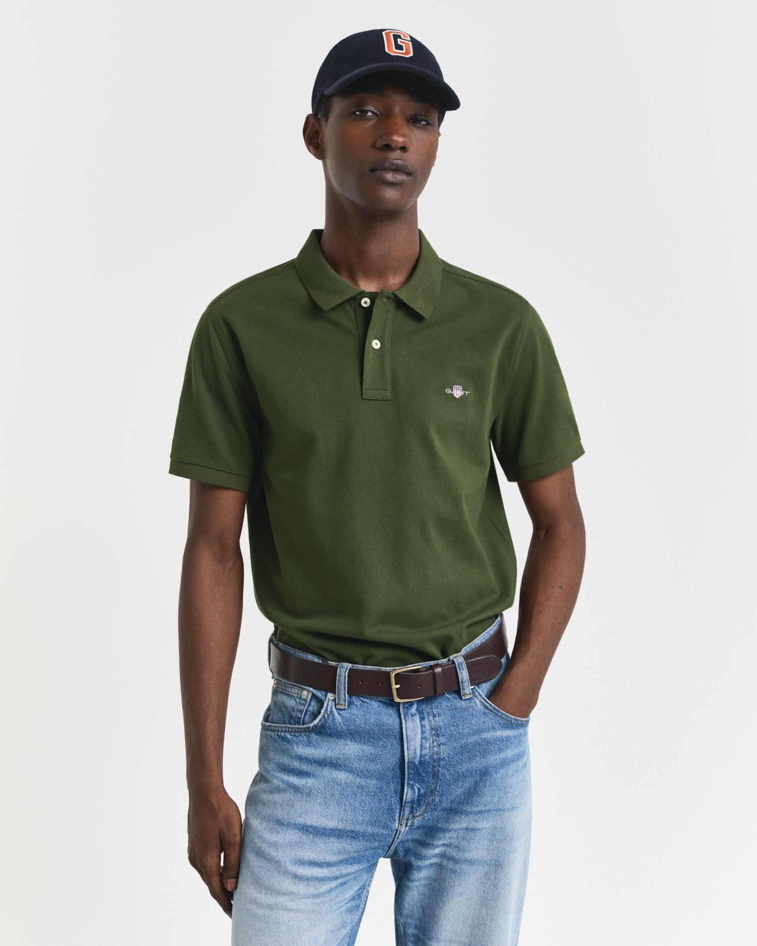 GANT REG SHIELD KORTÆRMET PIQUE POLO