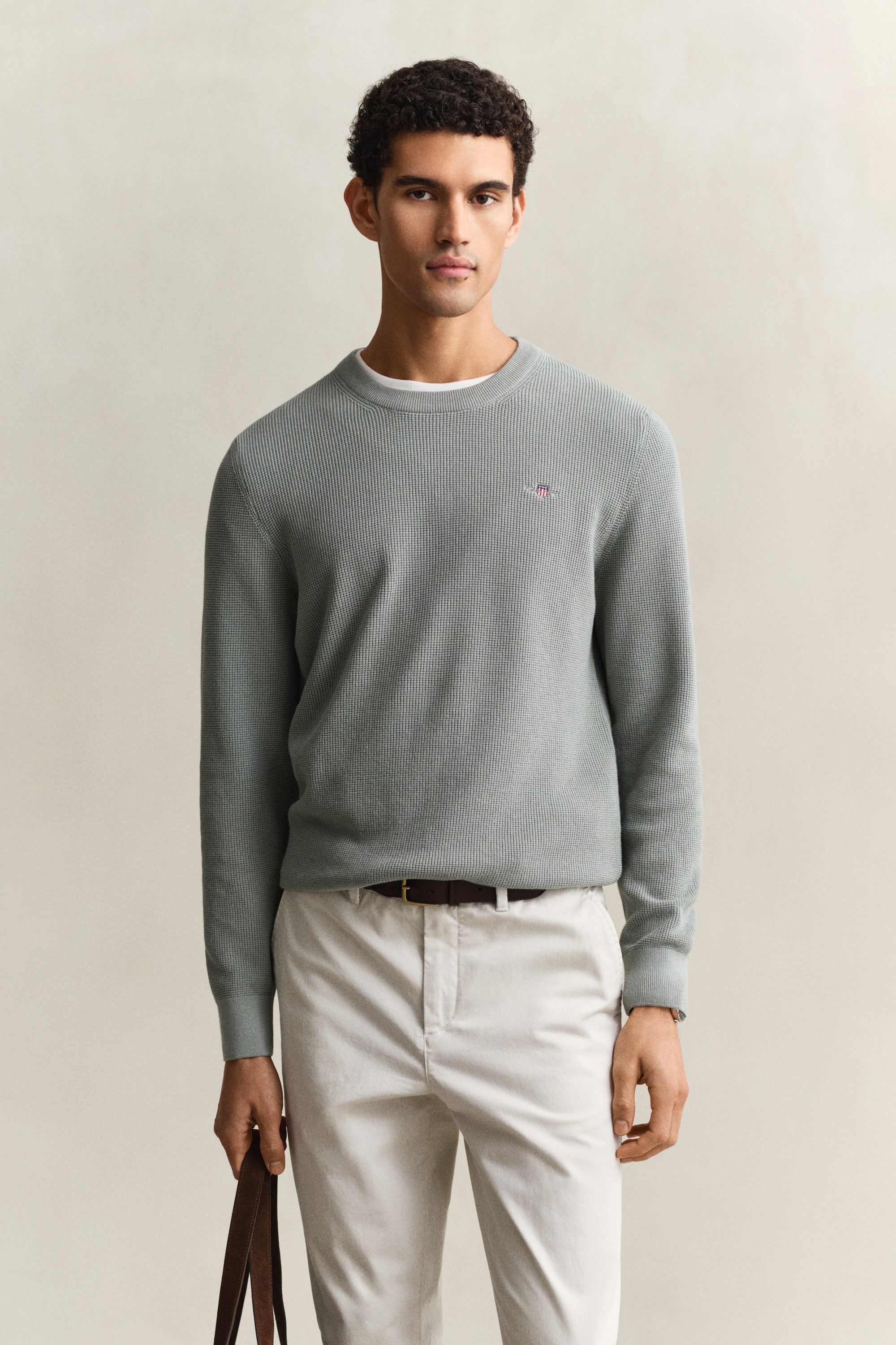 GANT MICRO TEXTURED COTTON C-NECK