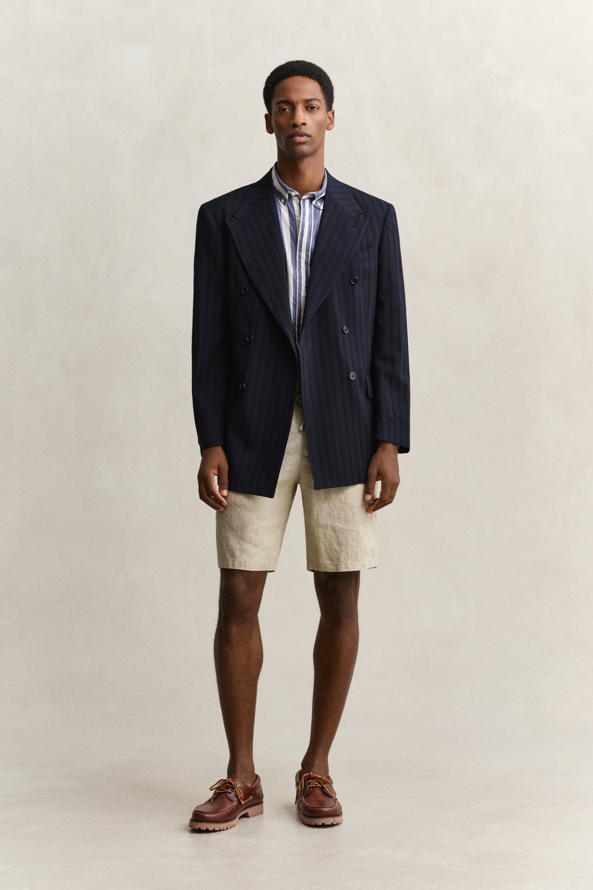 GANT REGULAR FIT BOMULD VOILE STRIBET SKJORTE