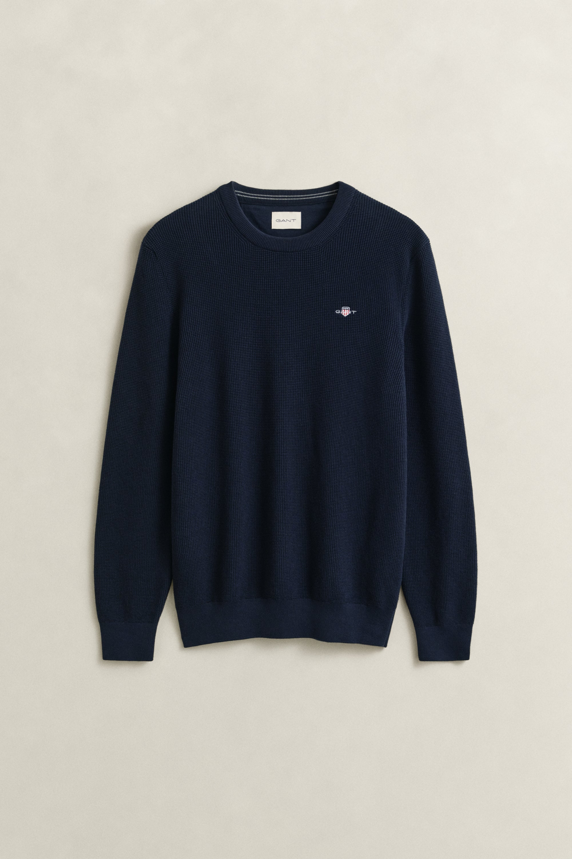 GANT MICRO TEXTURED COTTON C-NECK