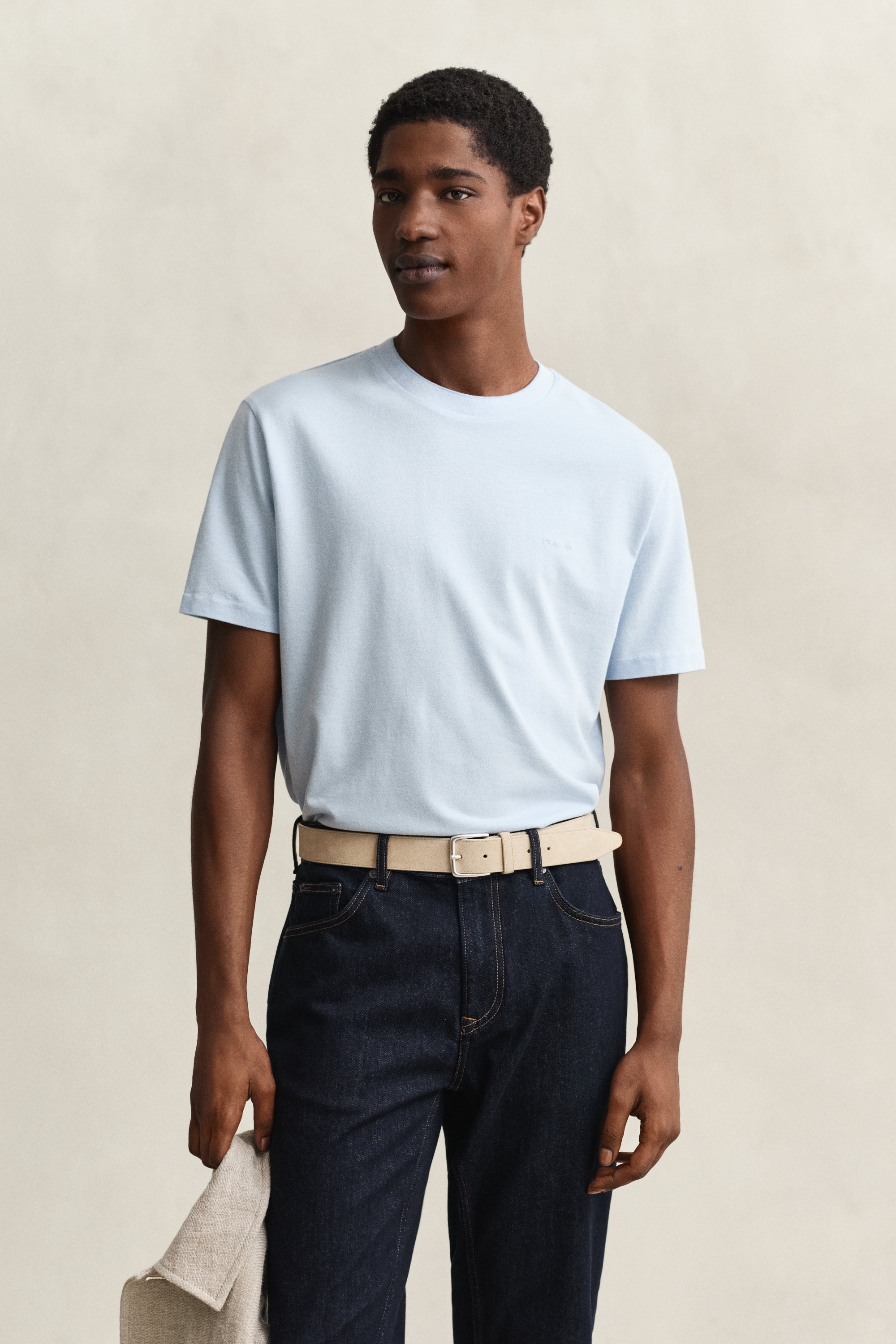 GANT 2 TONE PIQUE SS T-SHIRT