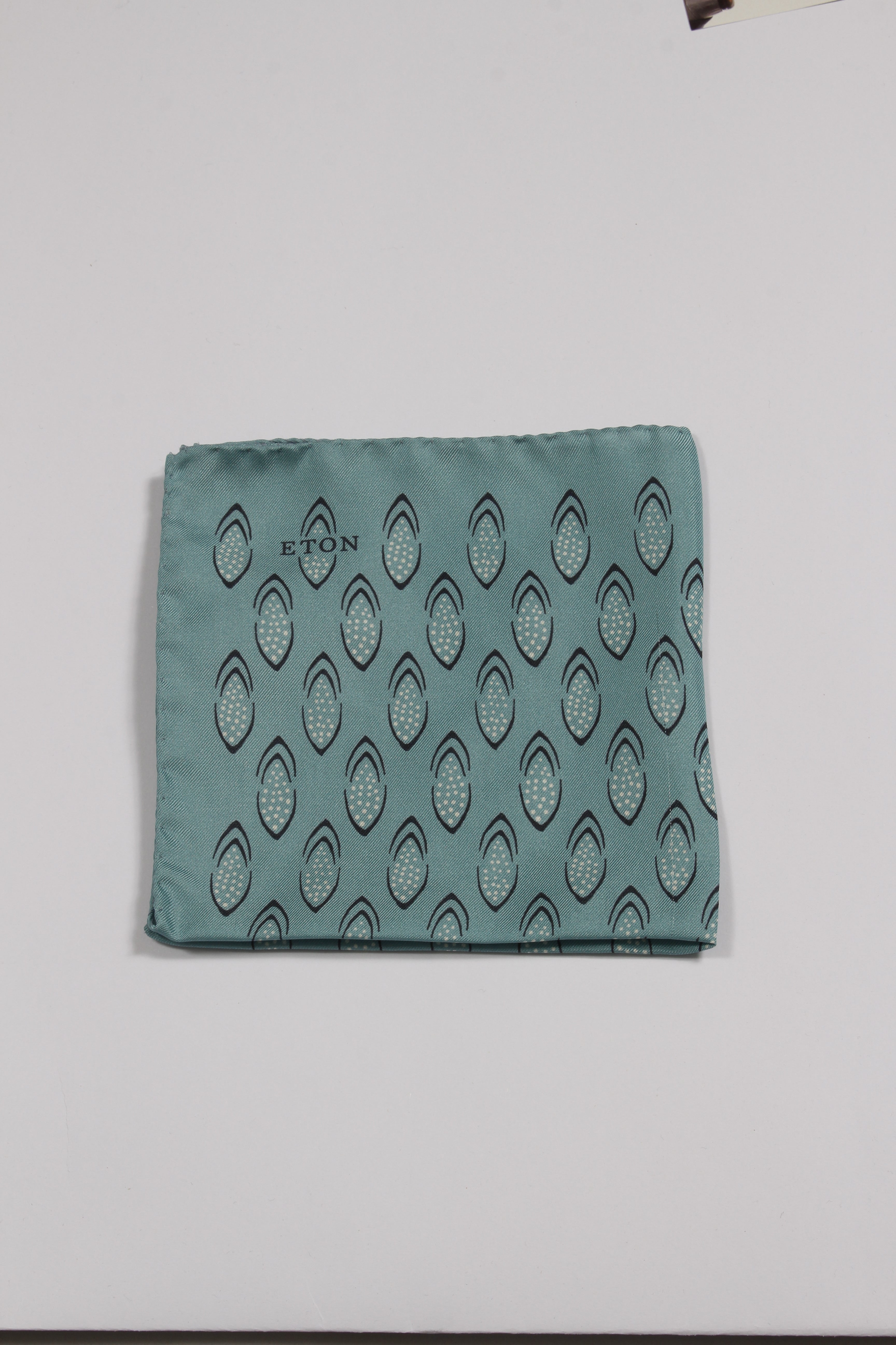 ETON POCKET SQUARE – TURQUOISE PRINT