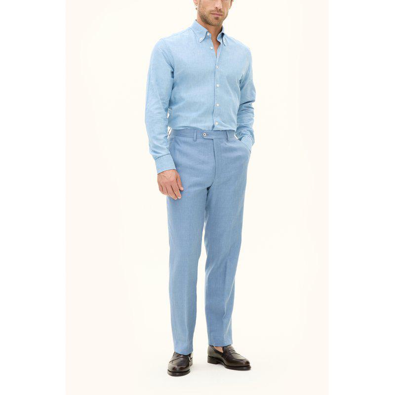 OSCAR JACOBSON CHAMBRAY SKJORTE