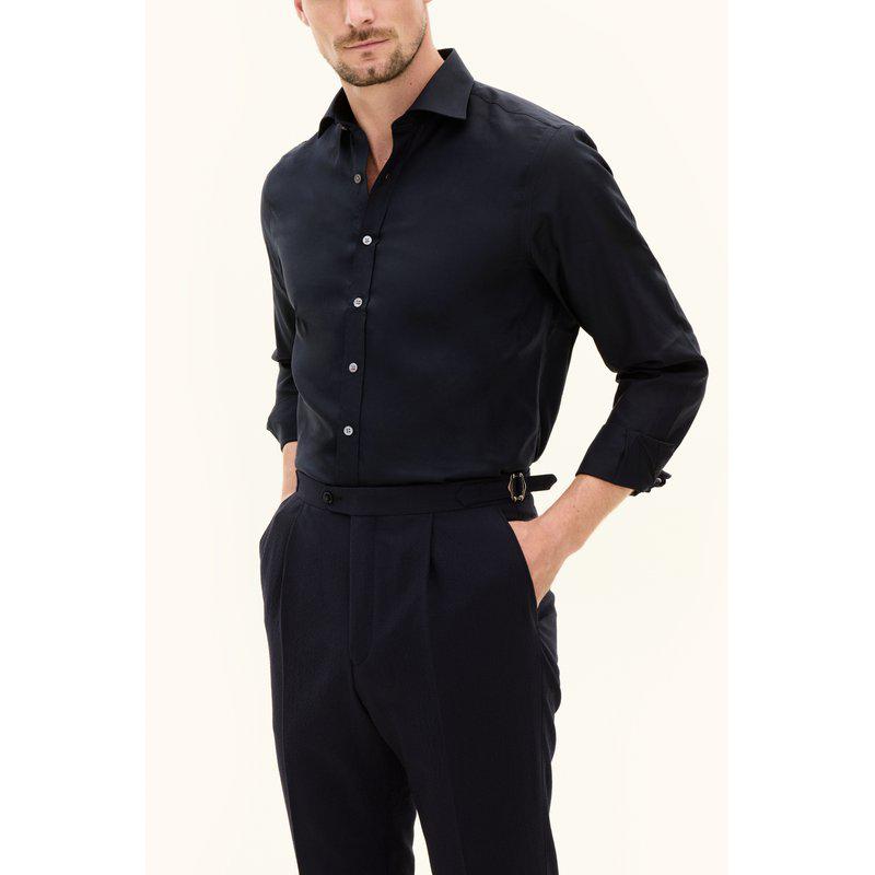 OSCAR JACOBSON SLIMFIT TWILL SKJORTE