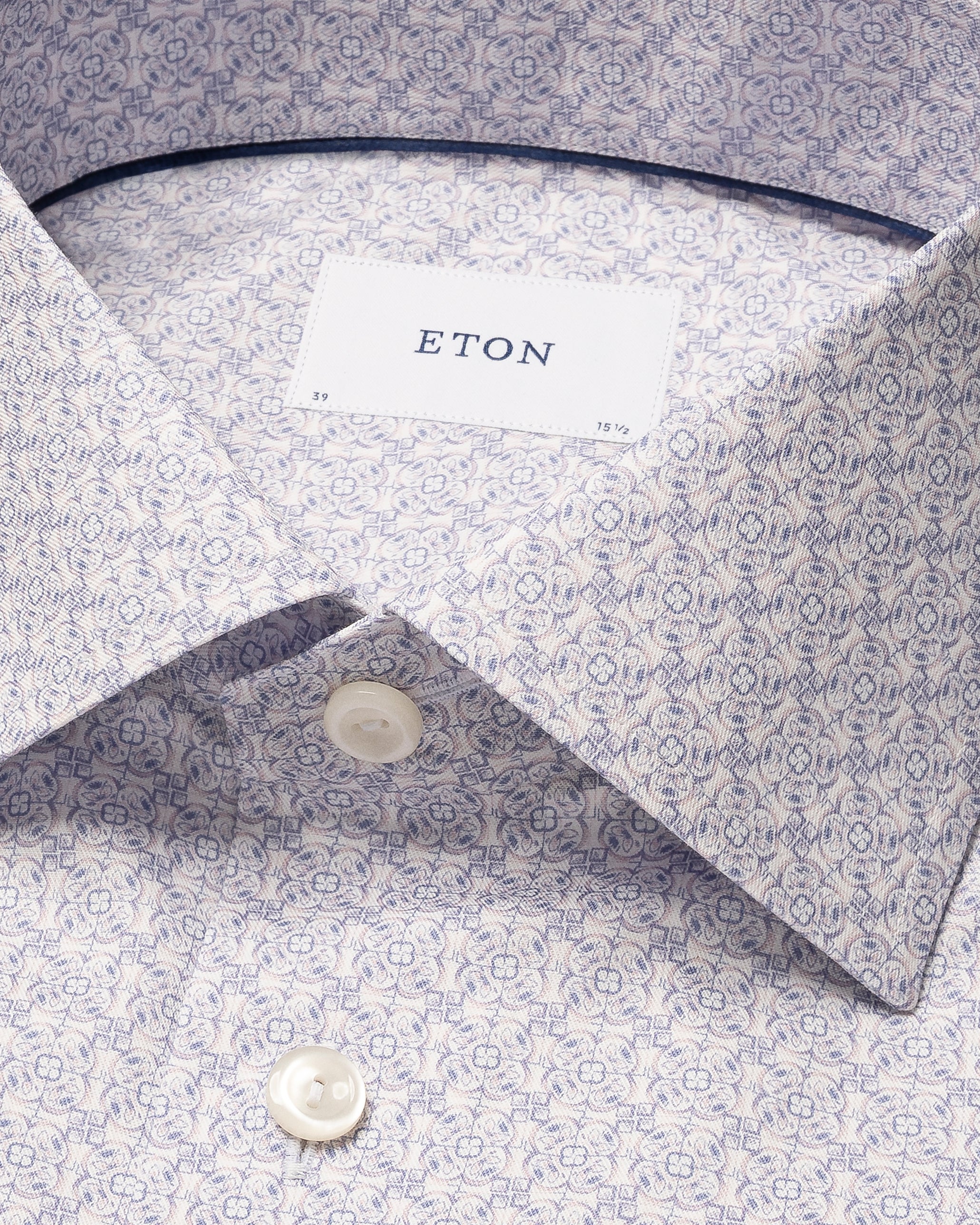 ETON GEOMETRIC SIGNATURE TWILL SHIRT – CONTEMPORARY FIT