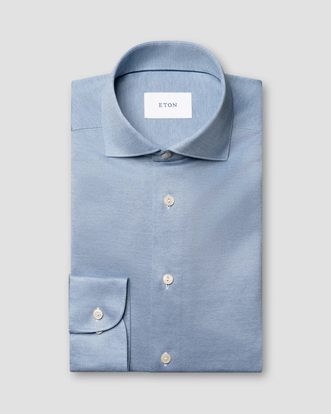 ETON FILO DI SCOZIA STRIK SKJORTE - SLIM FIT