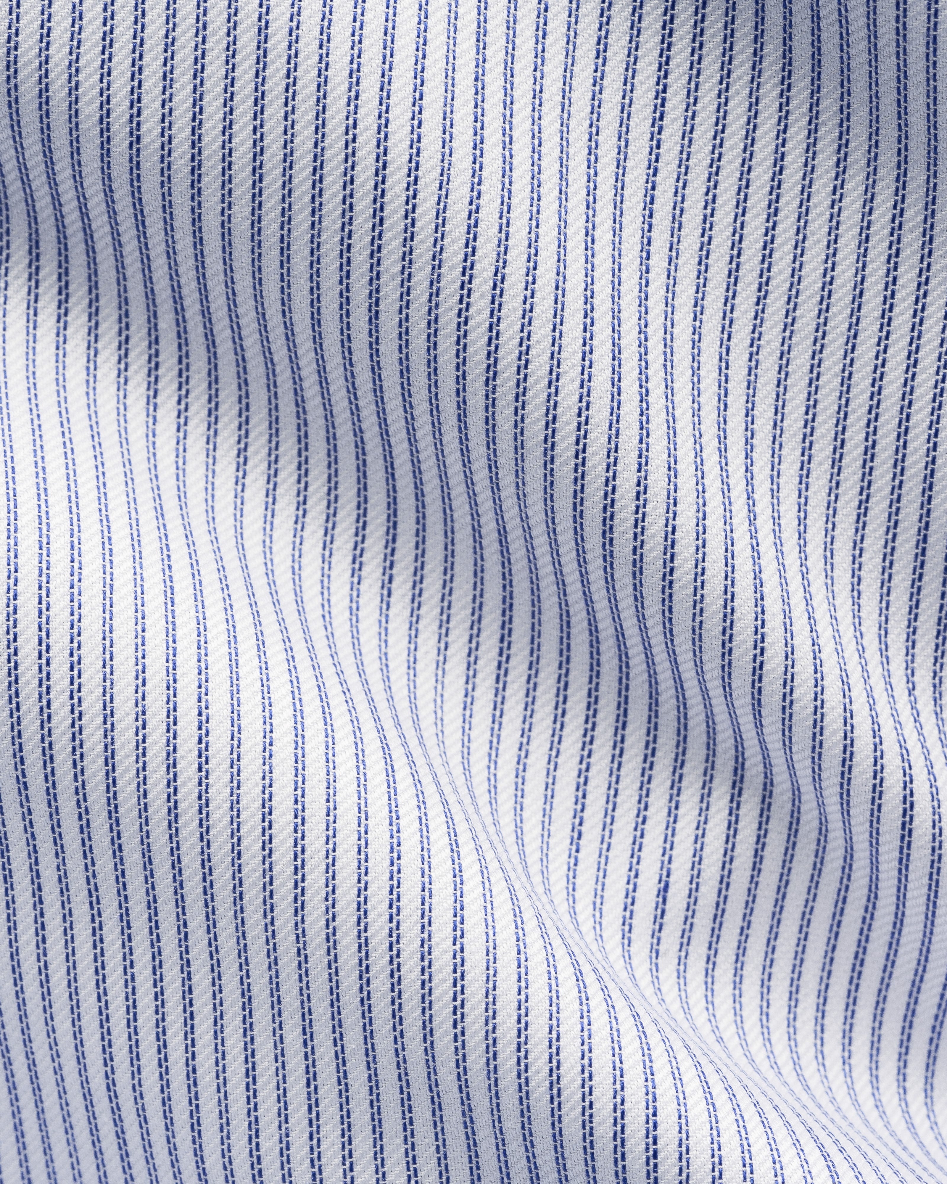 ETON FINE STRIPED SIGNATURE TWILL SKJORTE