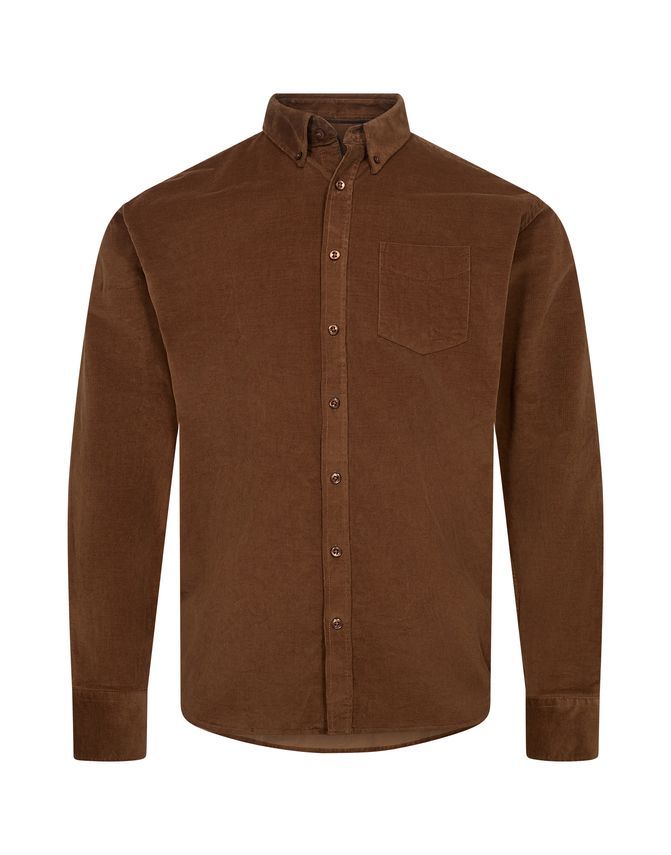 BLACK BLUE FLØJLSSKJORTE