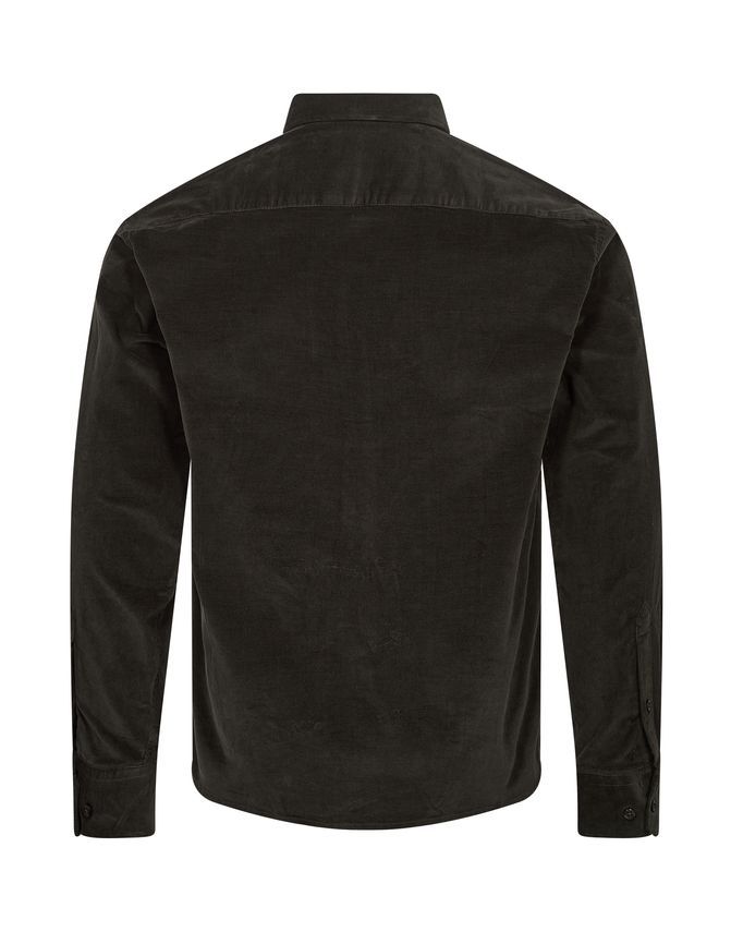 BLACK BLUE FLØJLSSKJORTE