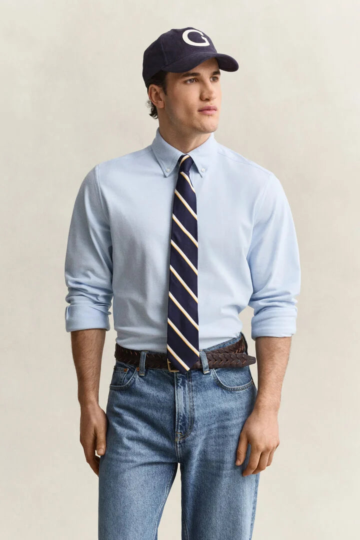 GANT REG JERSEY PIQUE STRETCH SHIRT