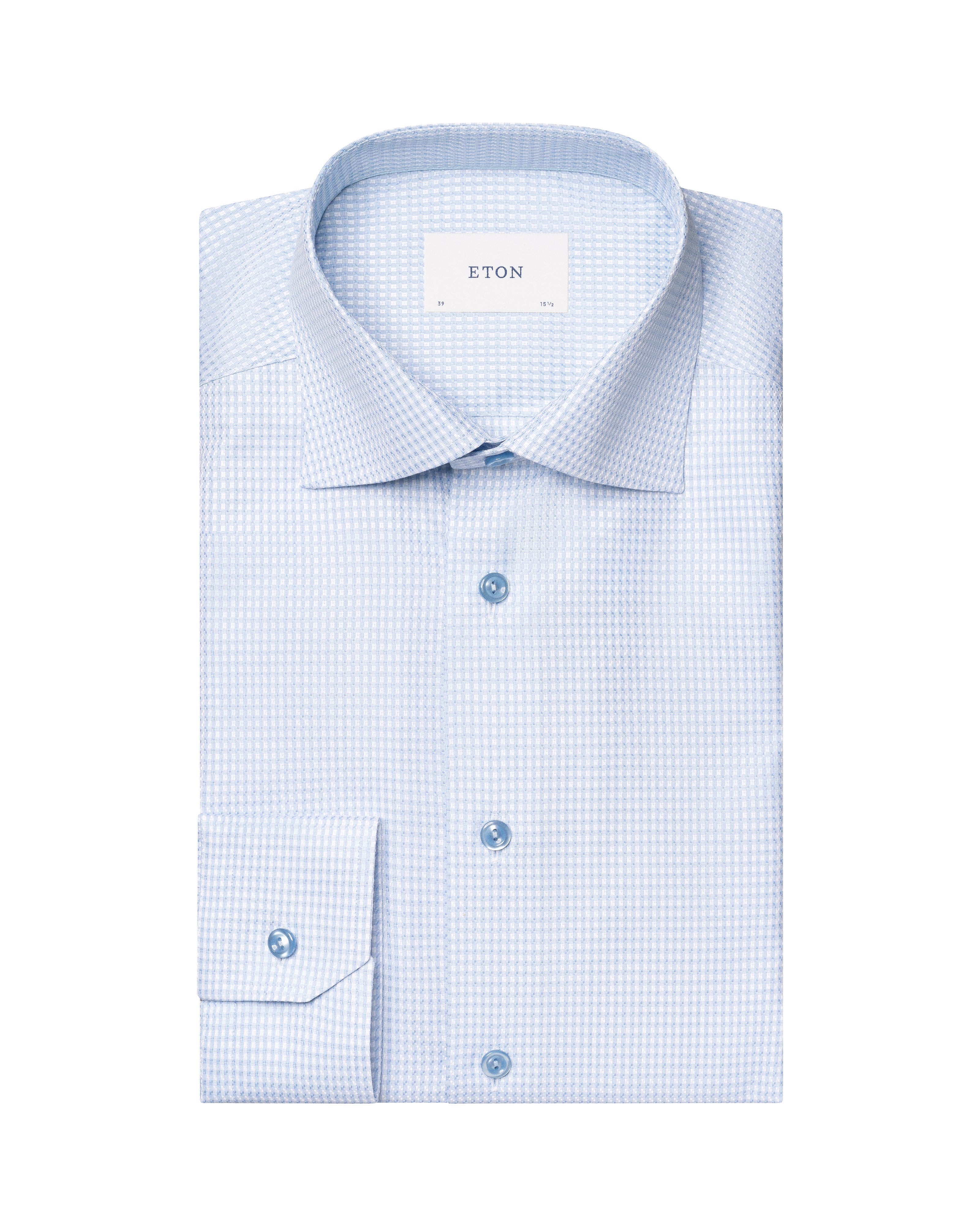 ETON CHECK DOBBY SKJORTE