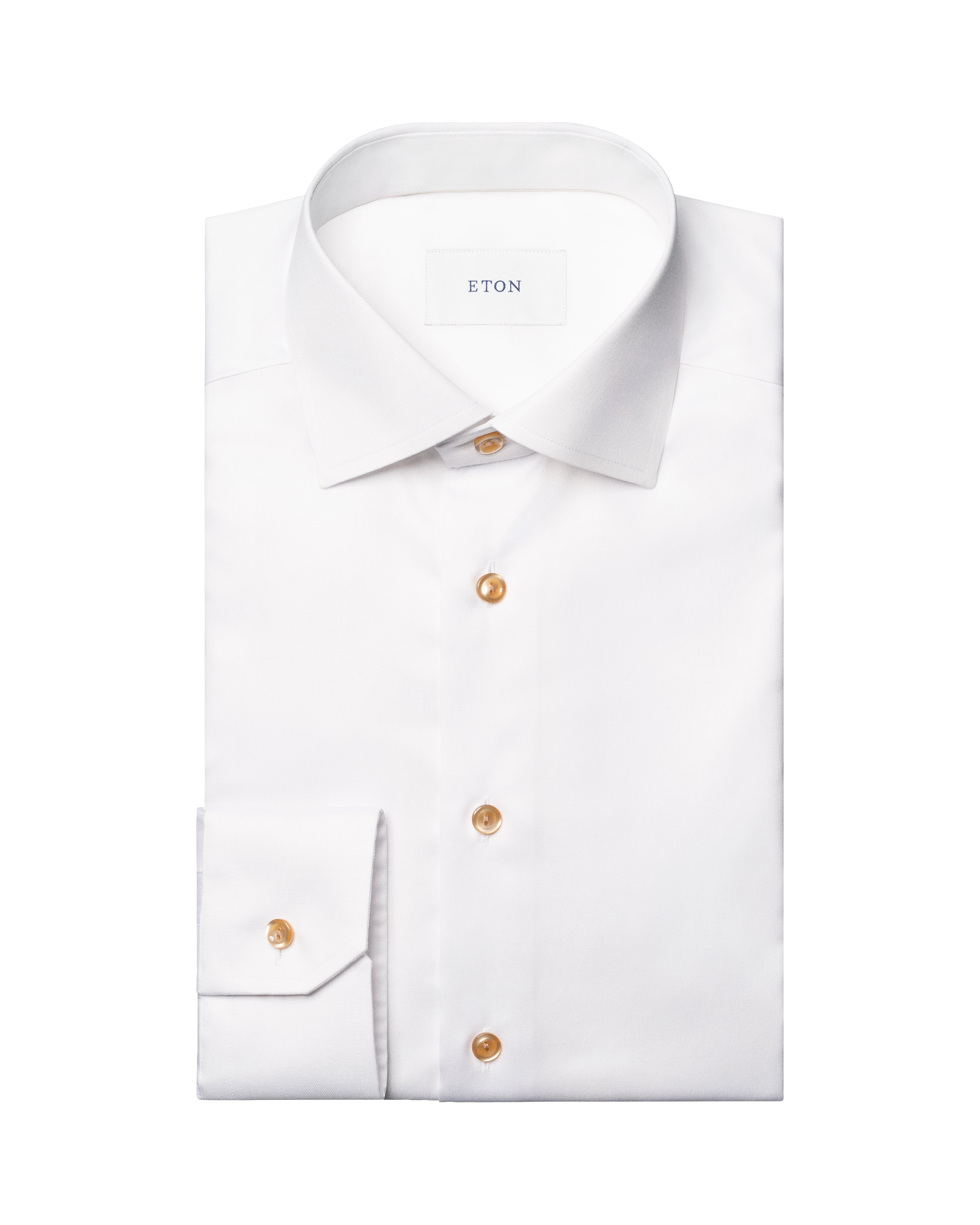 ETON SOLID SIGNATURE TWILL BEIGE EFFECT SHIRT – CONTEMPORARY FIT
