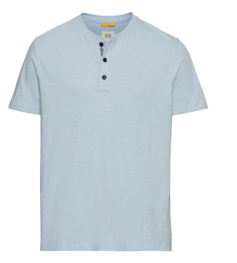 CAMEL HENLEY T-SHIRT