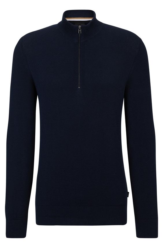 BOSS EBRANDO-P HALF-ZIP STRIKTRØJE