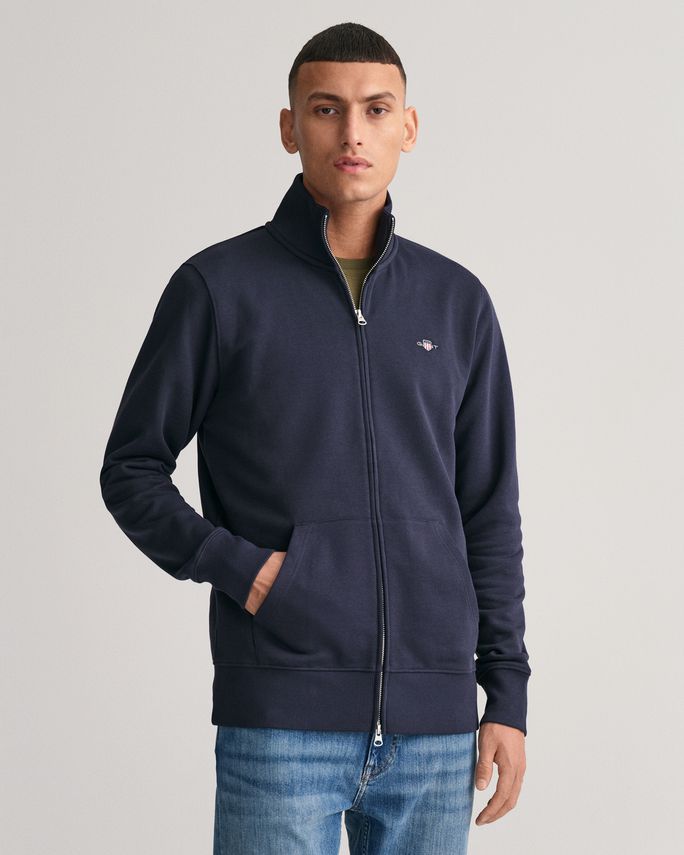 GANT REG SHIELD FULL ZIP SWEATSHIRT