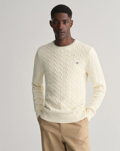 GANT C-NECK BOMULD KABELSTRIK