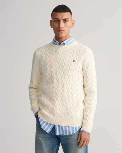 GANT C-NECK BOMULD KABELSTRIK