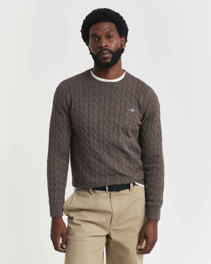 GANT C-NECK BOMULD KABELSTRIK