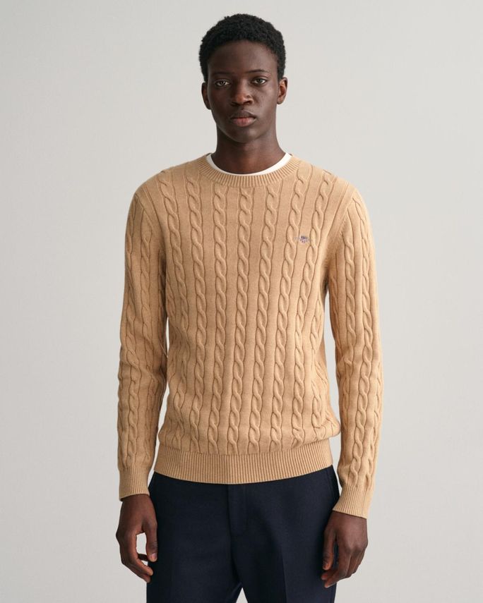 GANT C-NECK BOMULD KABELSTRIK