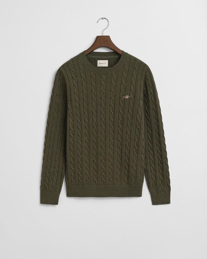 GANT C-NECK BOMULD KABELSTRIK