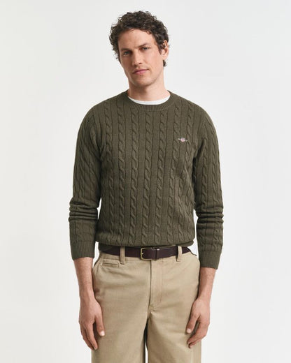 GANT C-NECK BOMULD KABELSTRIK