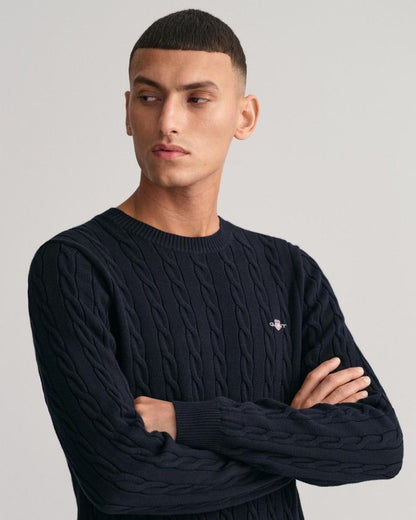 GANT C-NECK BOMULD KABELSTRIK