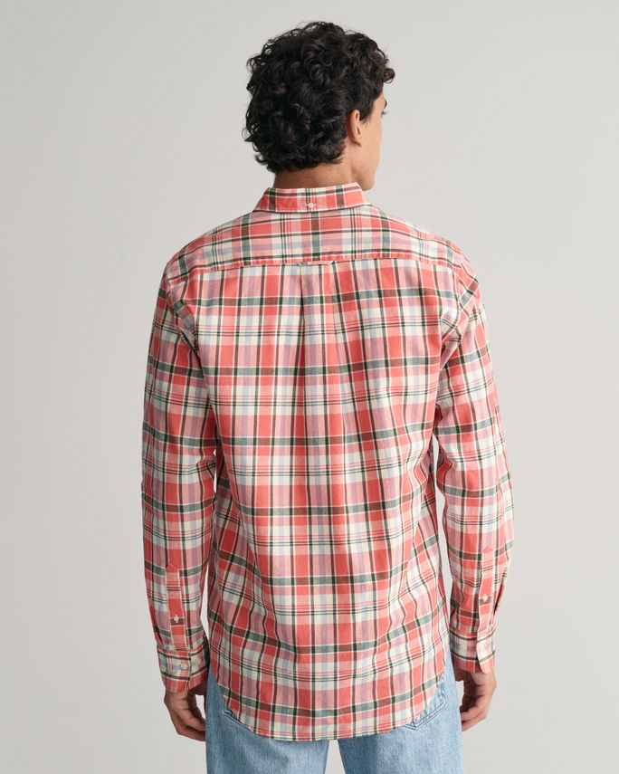 REG COTTON LINEN CHECK SHIRT