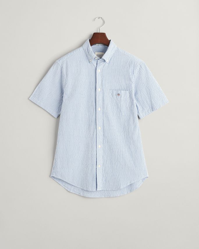 REG SEERSUCKER STRIPE SS SHIRT