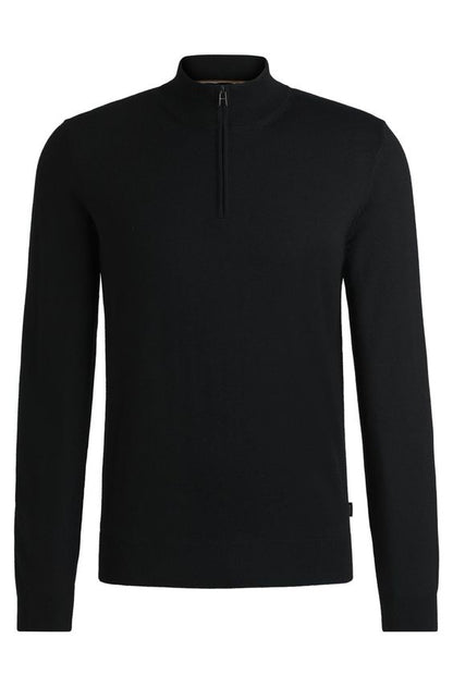 BOSS EBENJI HALF-ZIP SWEATER