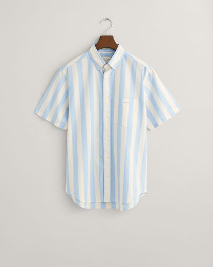 REG POPLIN PARASOL STRIPE SS SHIRT