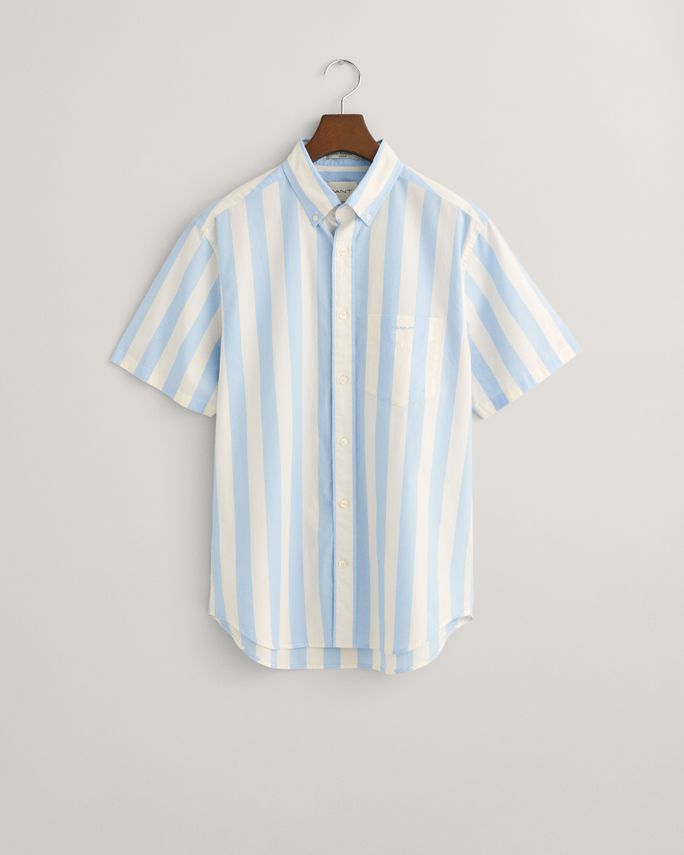 REG POPLIN PARASOL STRIPE SS SHIRT