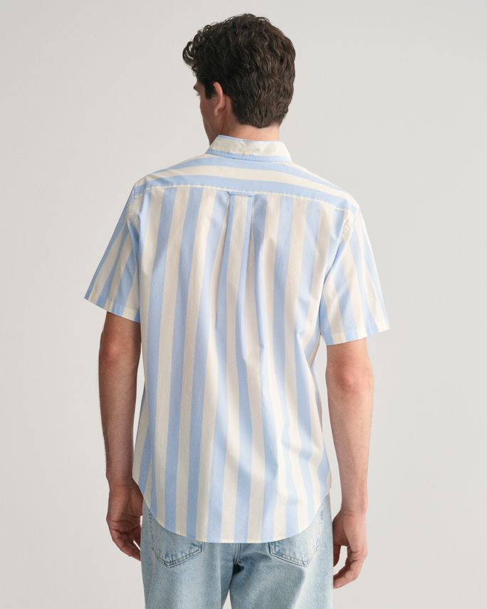 REG POPLIN PARASOL STRIPE SS SHIRT