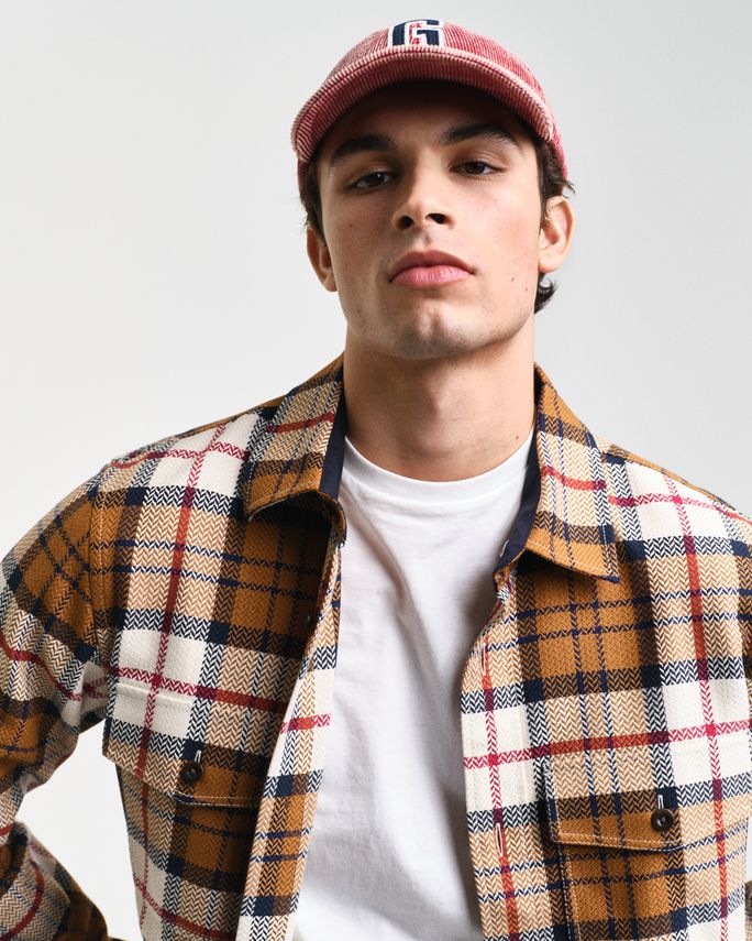 HERRINGBONE CHECK OVERSHIRT