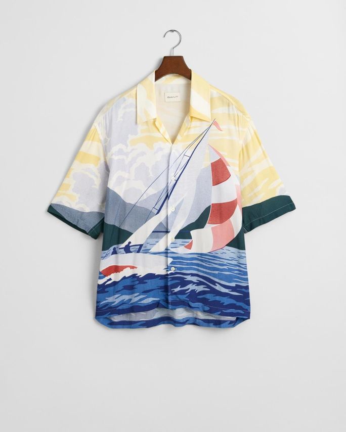 GANT SKJORTE MED SEJLER PRINT