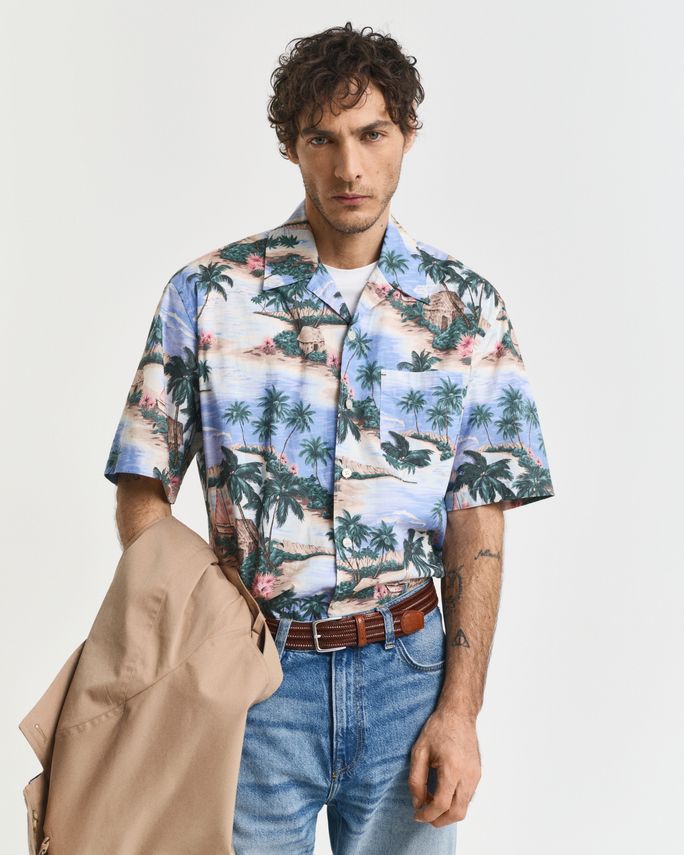 GANT ISLAND RESORT SKJORTE MED PRINT