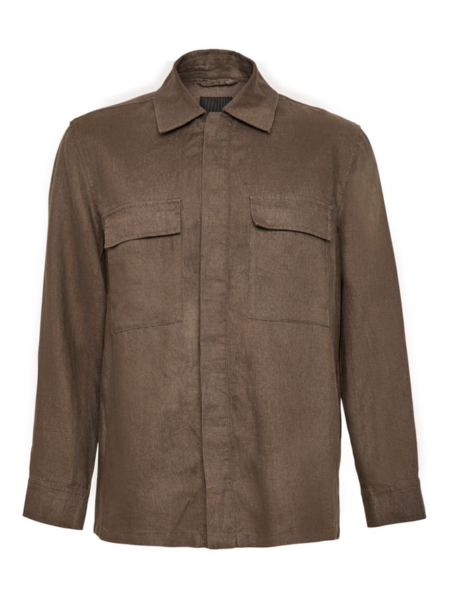 SAND COPENHAGEN AIDEN LINEN OVERSHIRT