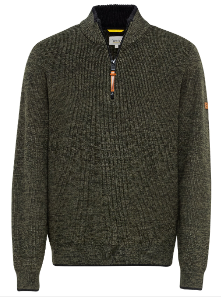 CAMEL 1/2 ZIP STRIK