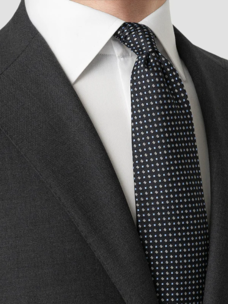 ETON MICRO GEOMETRIC WOVEN SILKESLIPS