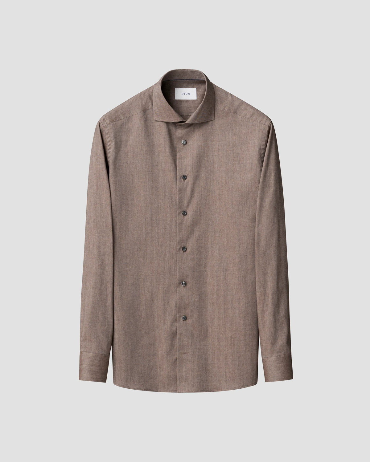 ETON SOLID SIGNATURE FLANNEL SKJORTE – SLIM FIT