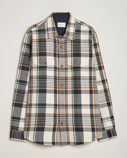 HEAVY TWILL CHECK OVERSHIRT